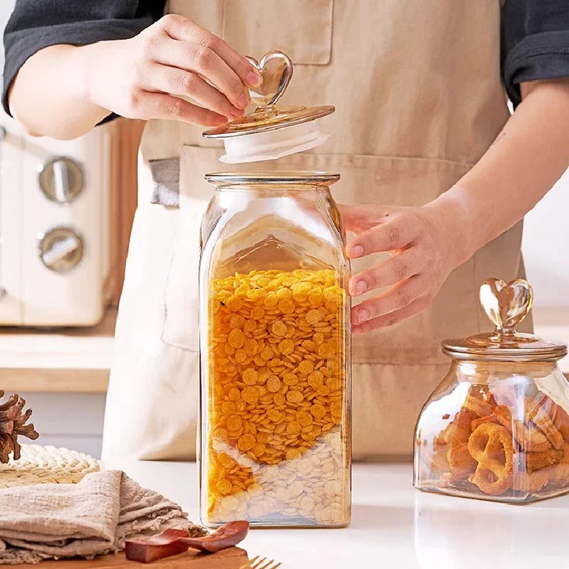 Amber Glass Sealed Jar