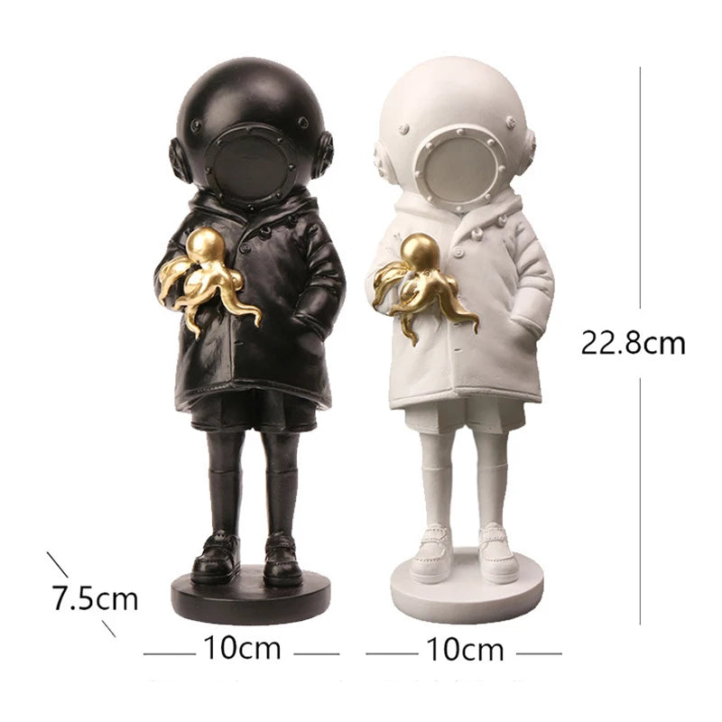 Banksy Diver Girl Statue