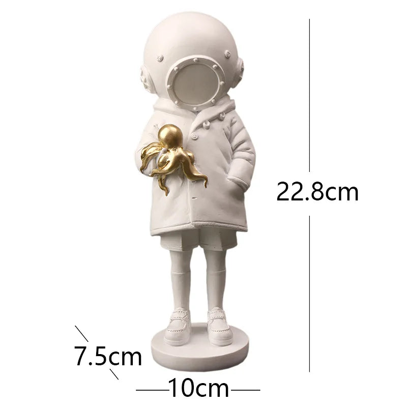 Banksy Diver Girl Statue