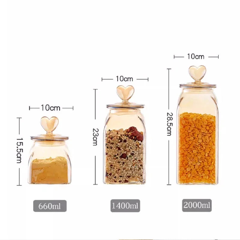 Amber Glass Sealed Jar
