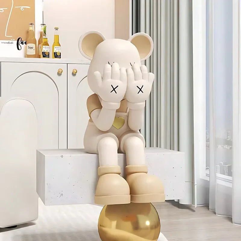 Banksy Violent Bear Sitting Posture Large Floor-standing
