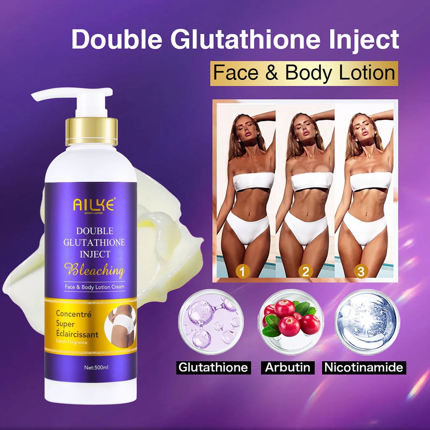 AILKE Double Glutathione & Vitamin C Skin Care Set