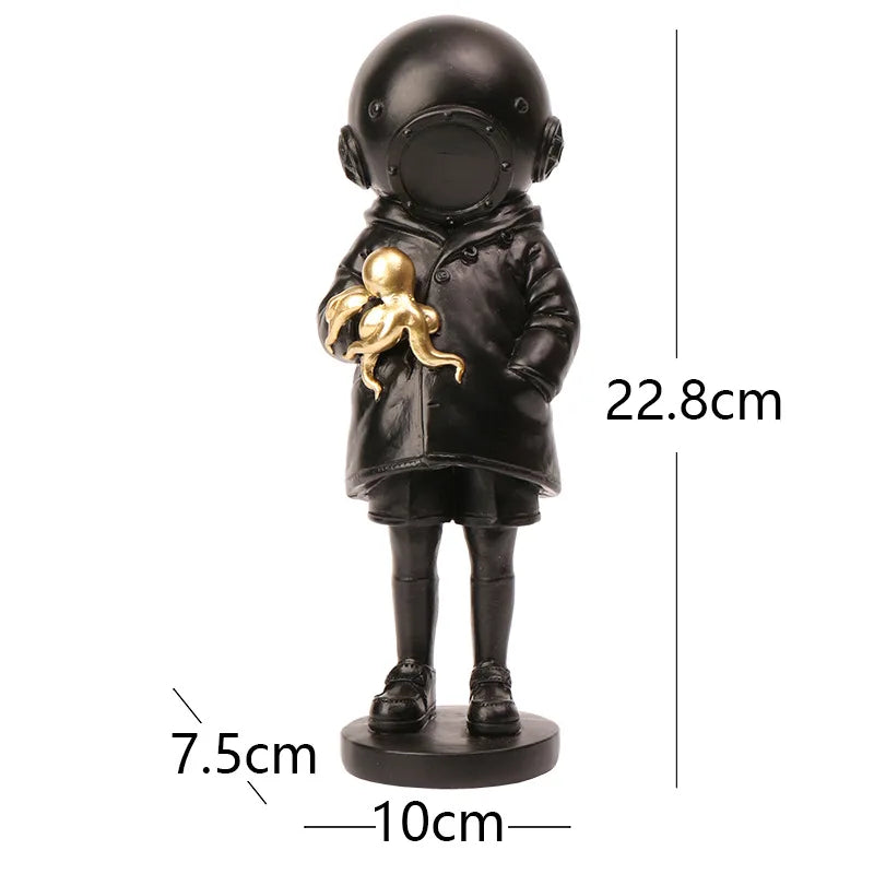 Banksy Diver Girl Statue