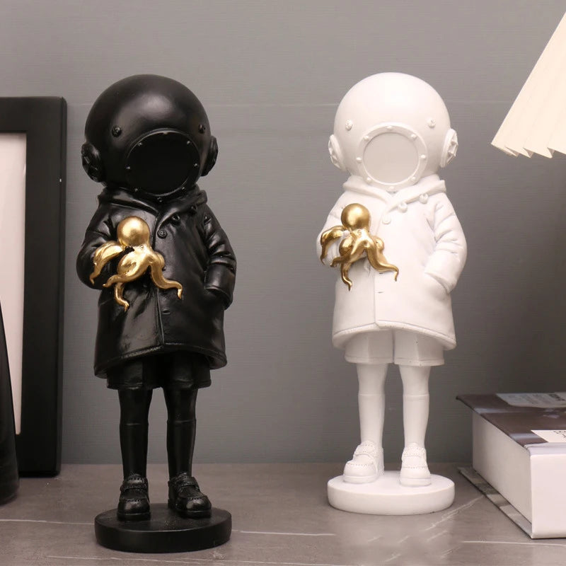 Banksy Diver Girl Statue