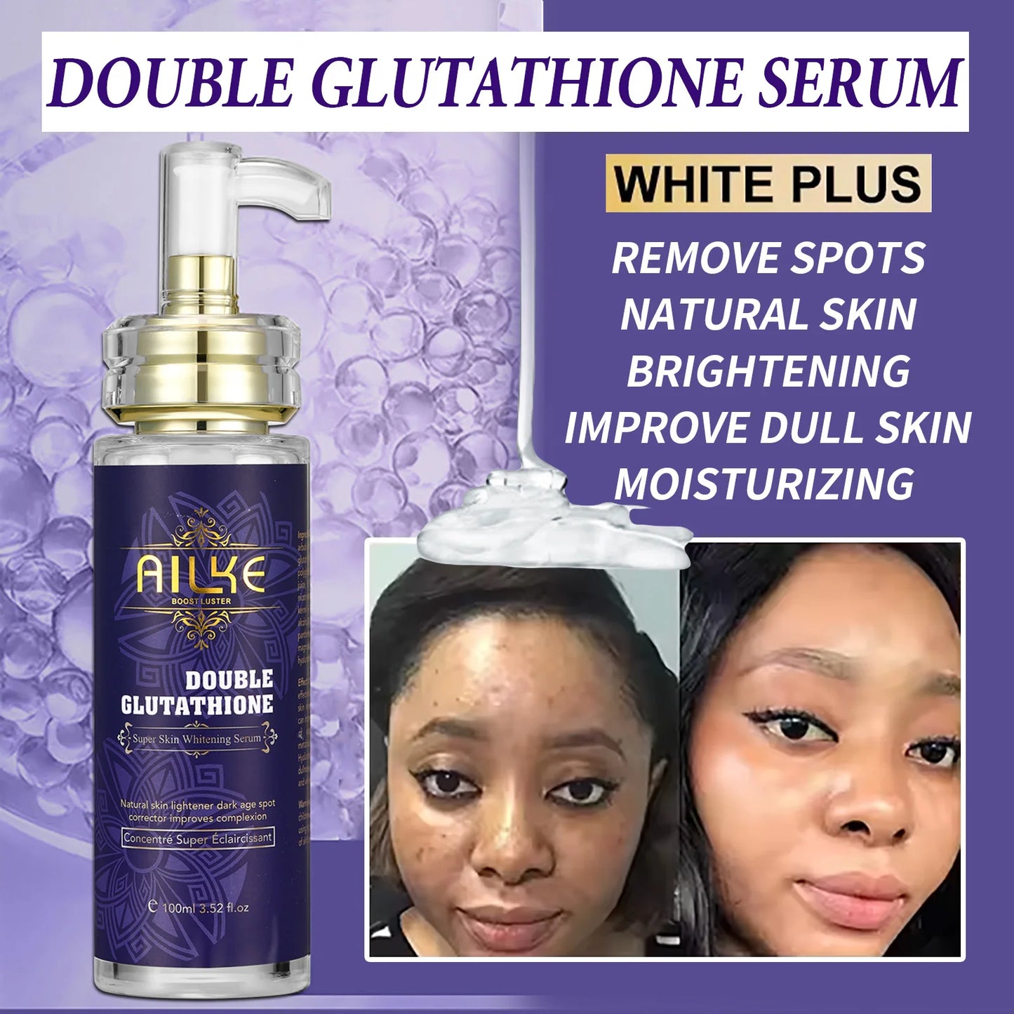 AILKE Double Glutathione & Vitamin C Skin Care Set