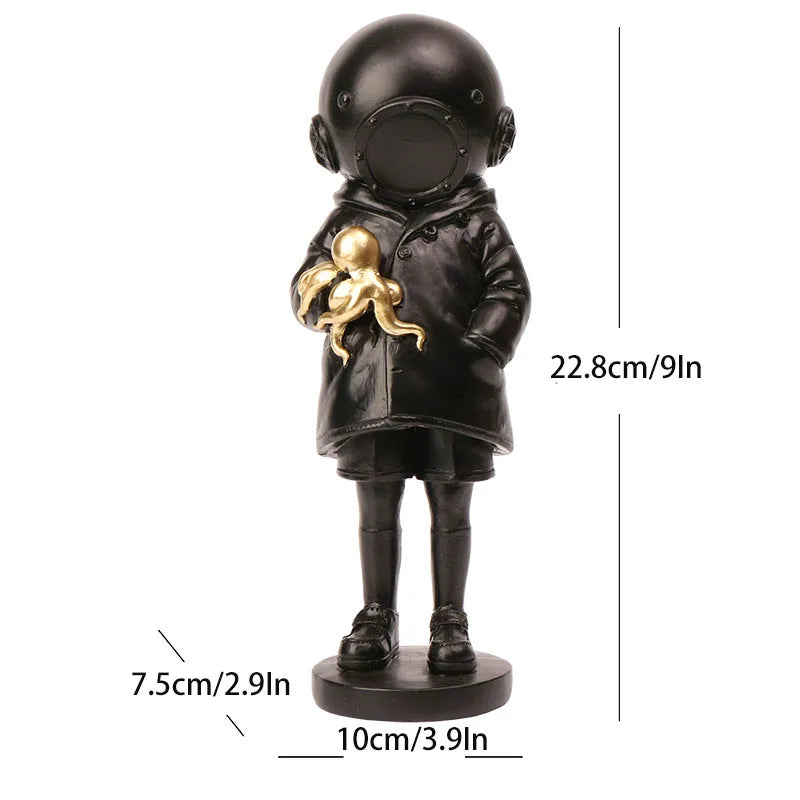 Banksy Diver Girl Statue