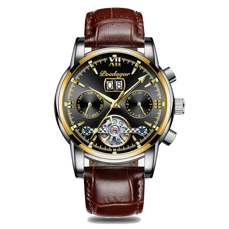 POEDAGAR Business Watch Men Relogio Masculino