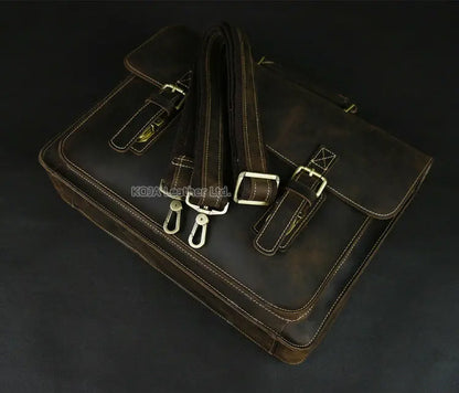 Genuine Leather 15" Laptop Bag