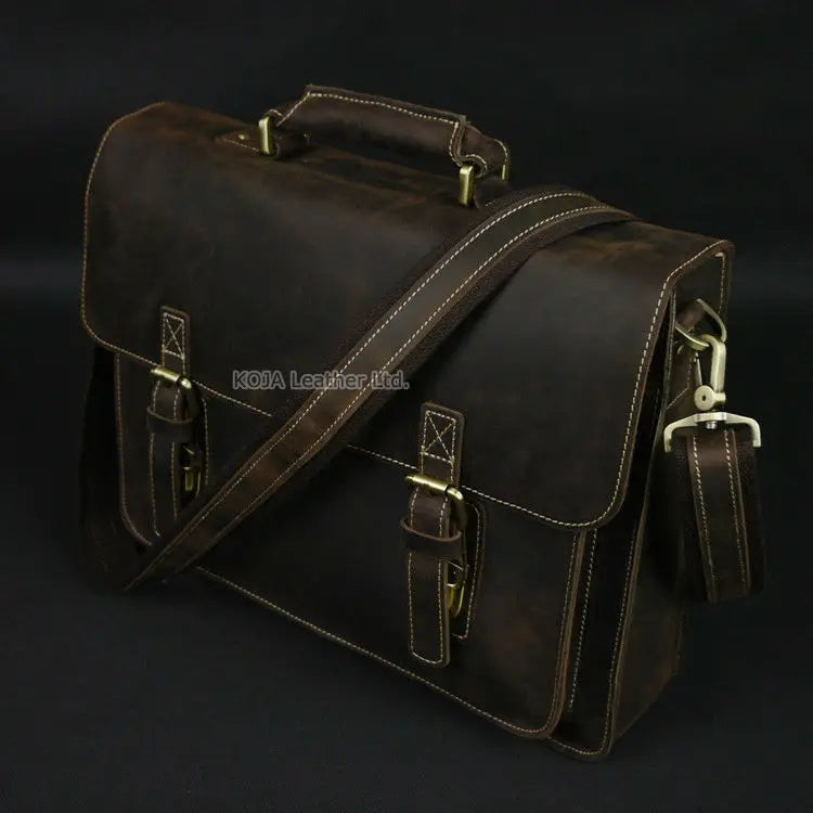 Genuine Leather 15" Laptop Bag