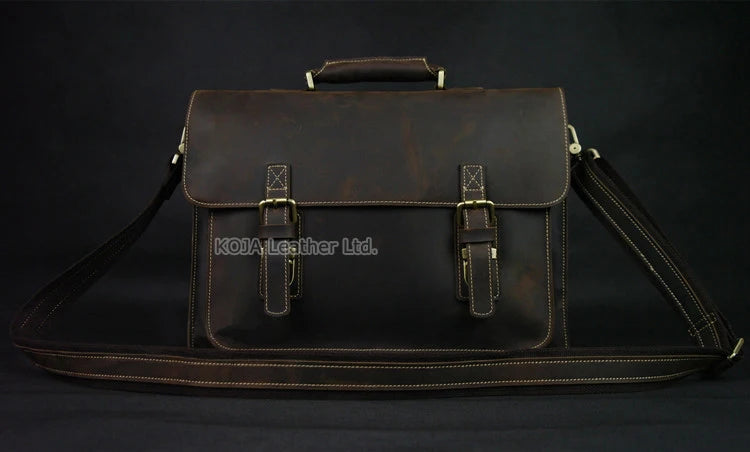 Genuine Leather 15" Laptop Bag