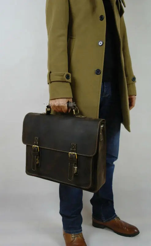 Genuine Leather 15" Laptop Bag