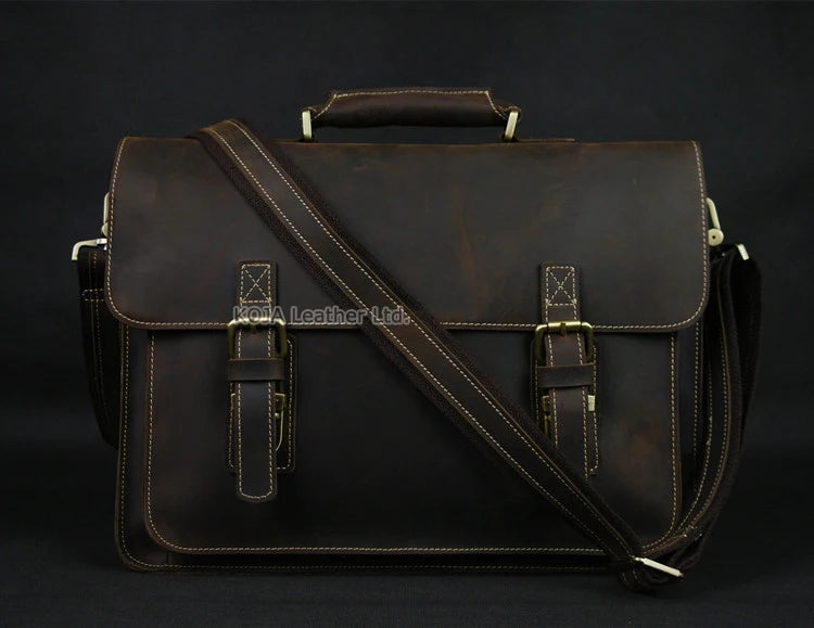 Genuine Leather 15" Laptop Bag