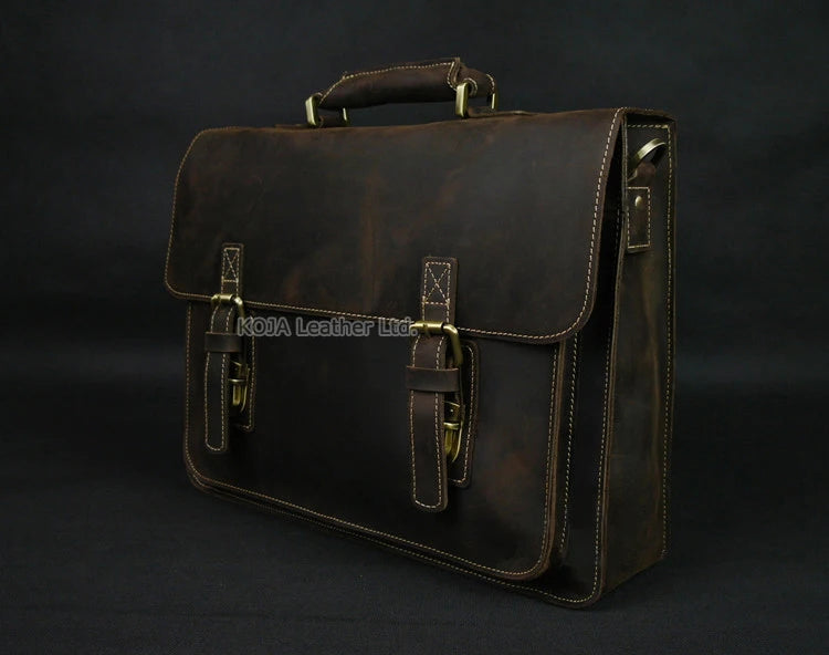 Genuine Leather 15" Laptop Bag