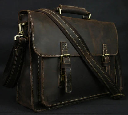 Genuine Leather 15" Laptop Bag