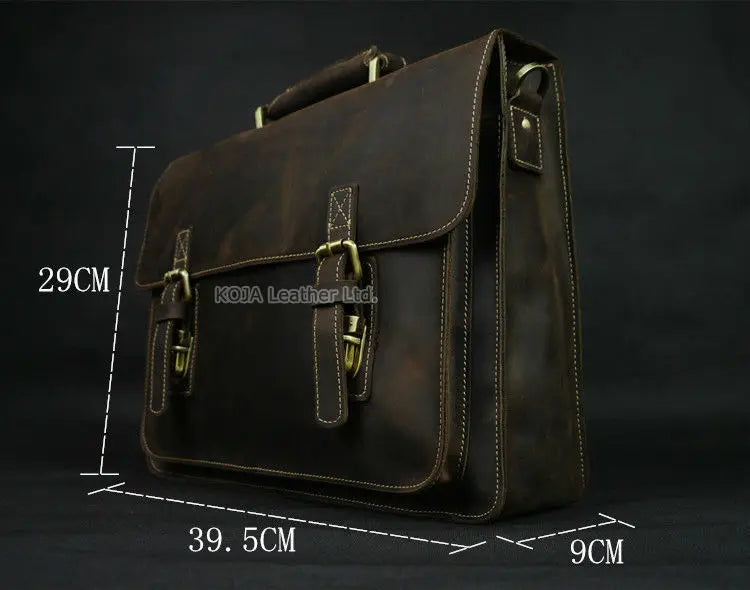 Genuine Leather 15" Laptop Bag
