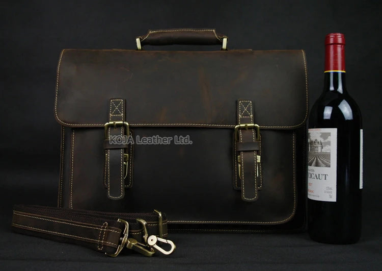 Genuine Leather 15" Laptop Bag