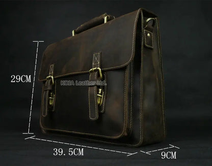 Genuine Leather 15" Laptop Bag