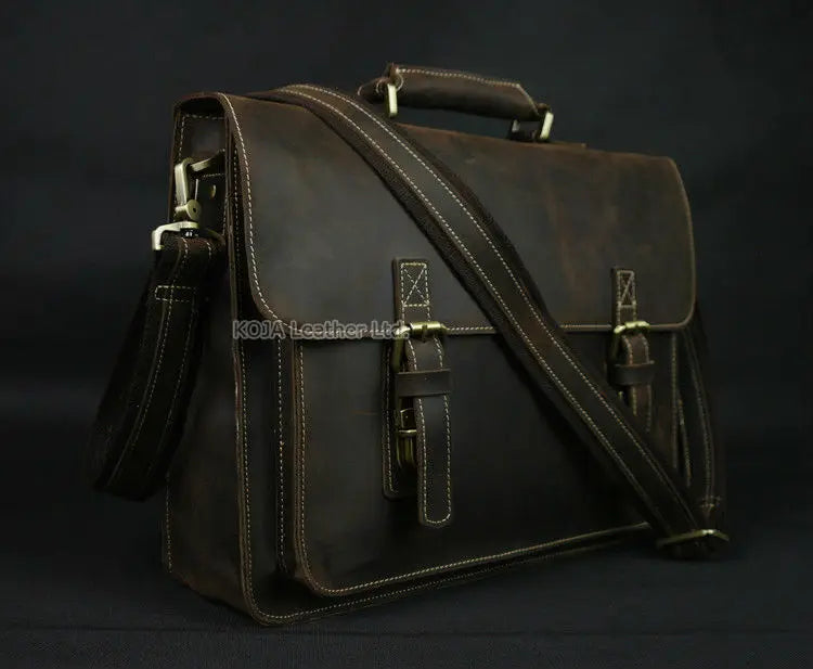 Genuine Leather 15" Laptop Bag