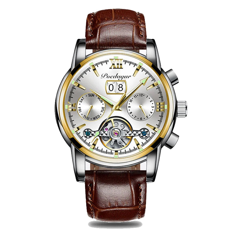 POEDAGAR Business Watch Men Relogio Masculino