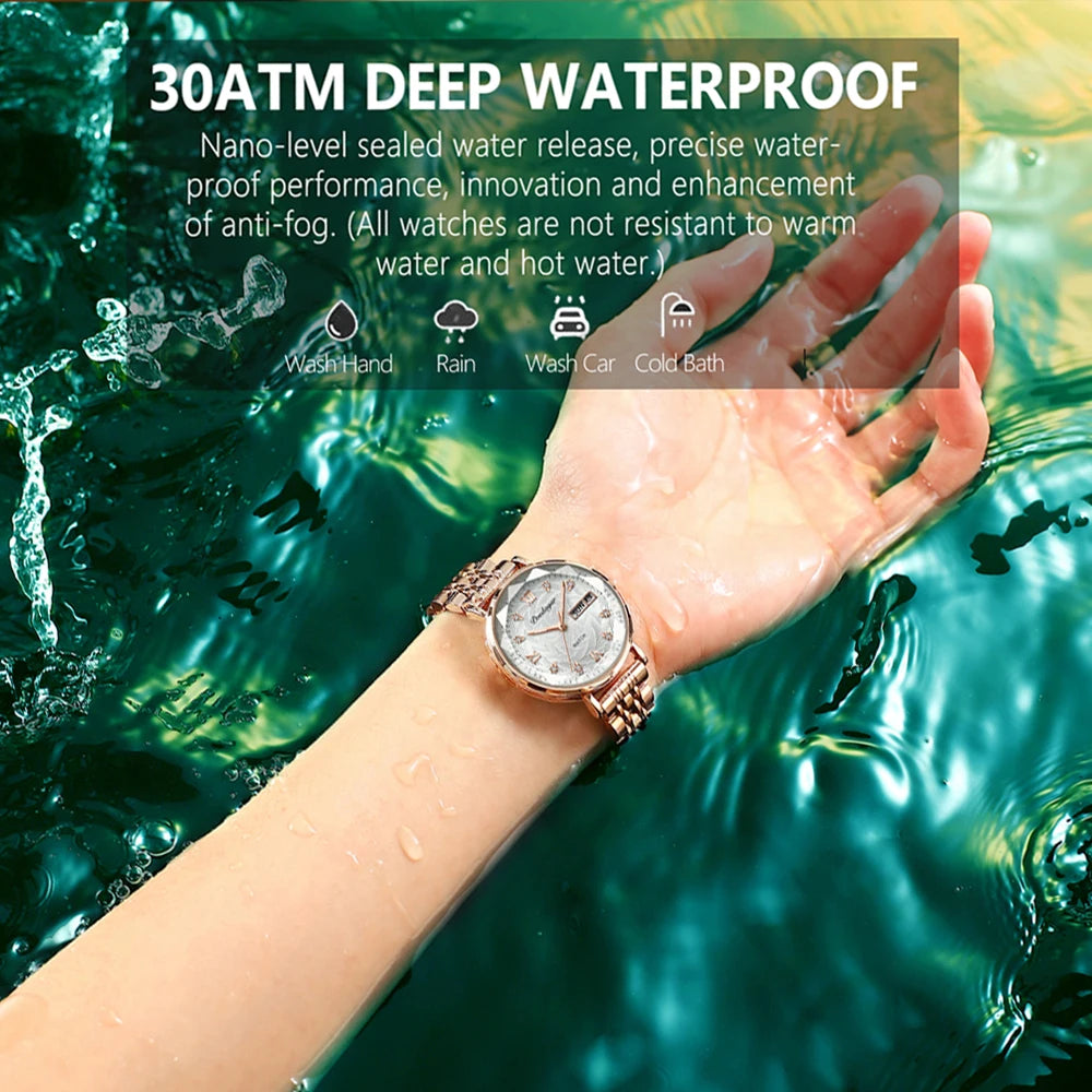 POEDAGAR Women's Watch Stainless Steel