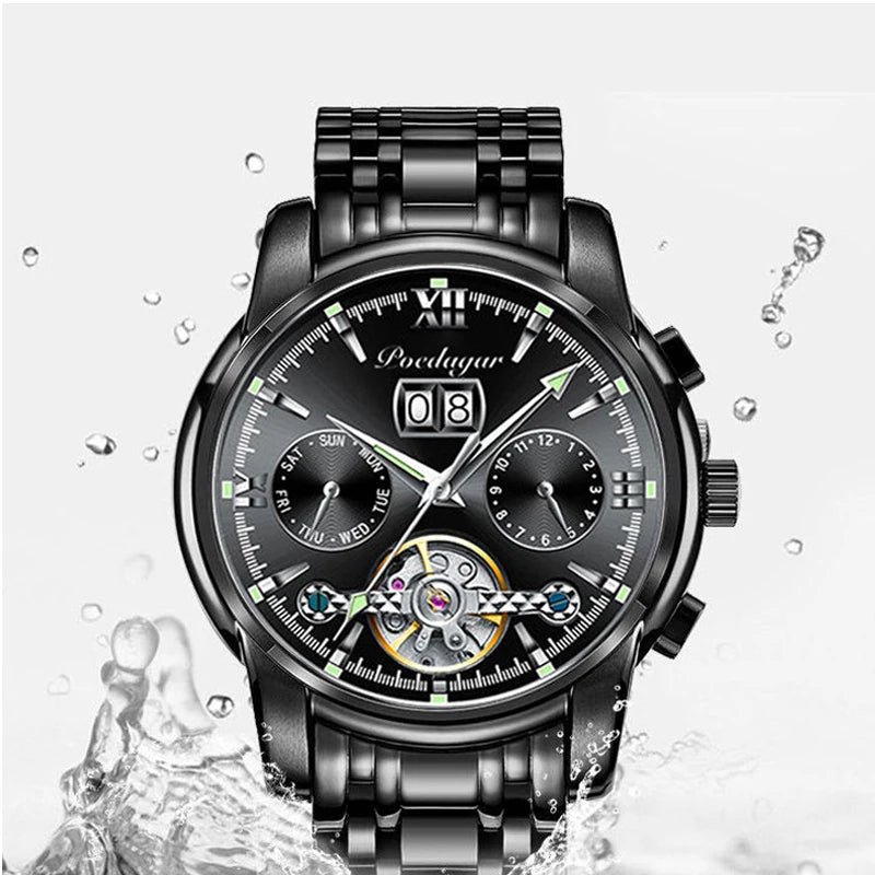 POEDAGAR Business Watch Men Relogio Masculino