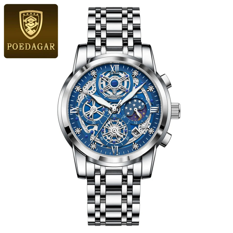 POEDAGAR Men's Reloj Watch Waterproof Luminous