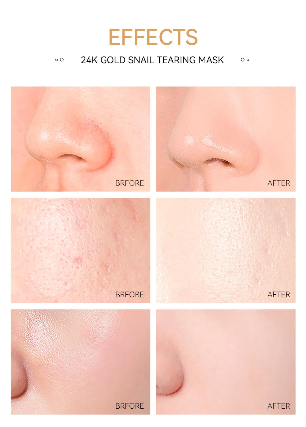 LAIKOU 24K Gold Sakura Peeling Face Mask