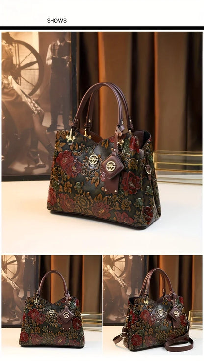 Vintage Flower Pattern Handbag