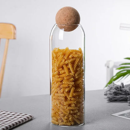 Glass Cork Stopper jar