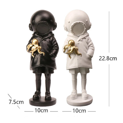 Banksy Diver Girl Statue