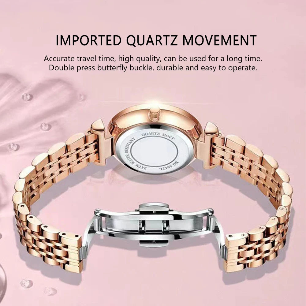 POEDAGAR Watch for Women Rose Gold