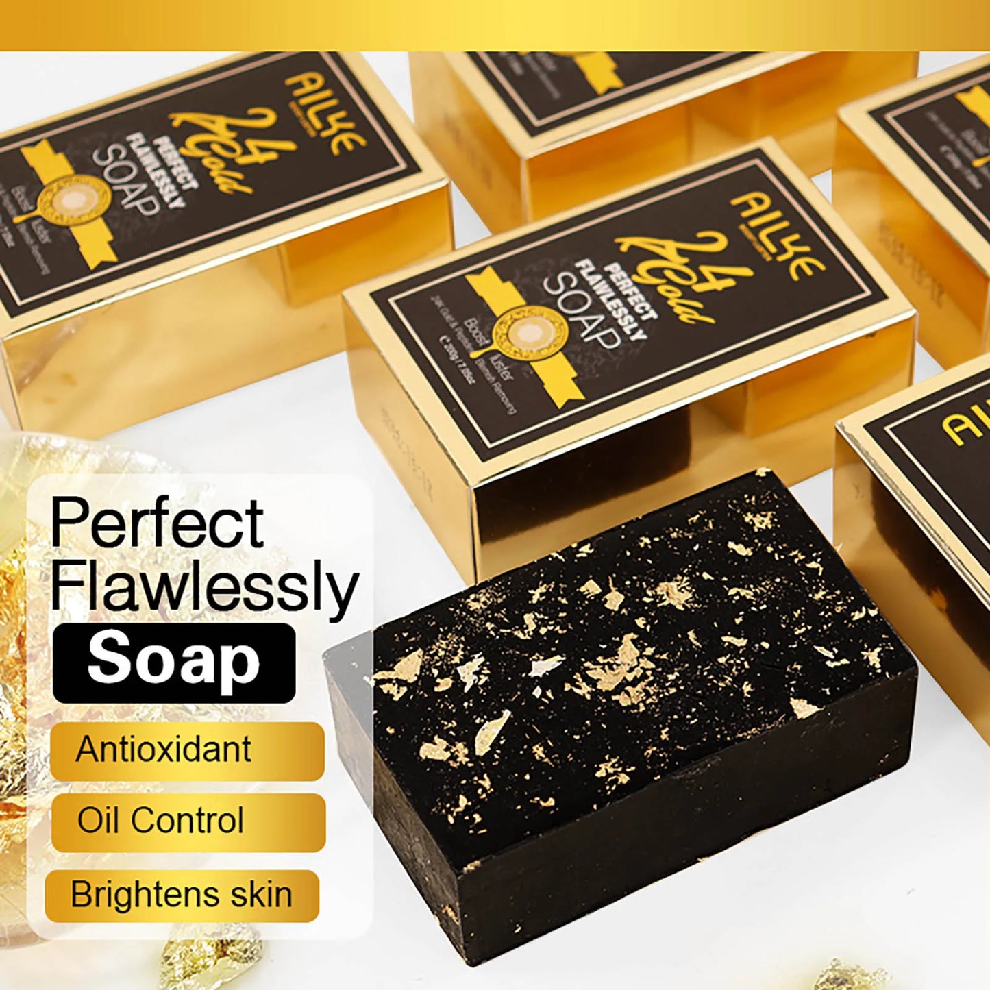 AILKE 24K Gold Flawlessly Skin Care Set