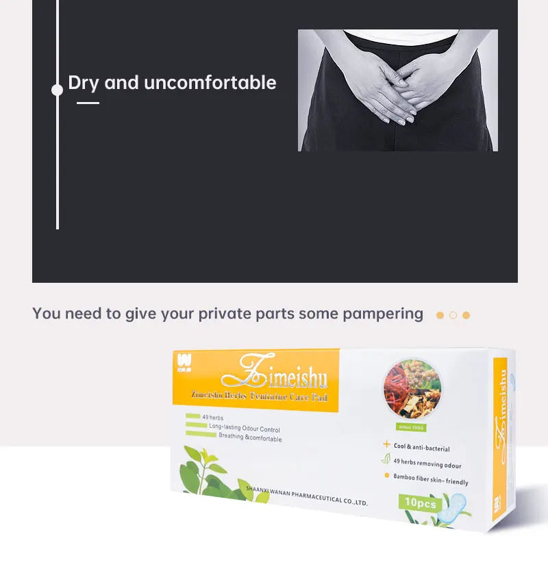 Zimeishu silver-ion gynecological care pad