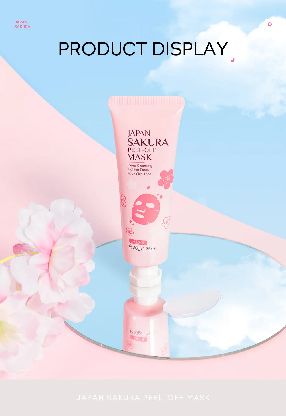 LAIKOU 24K Gold Sakura Peeling Face Mask