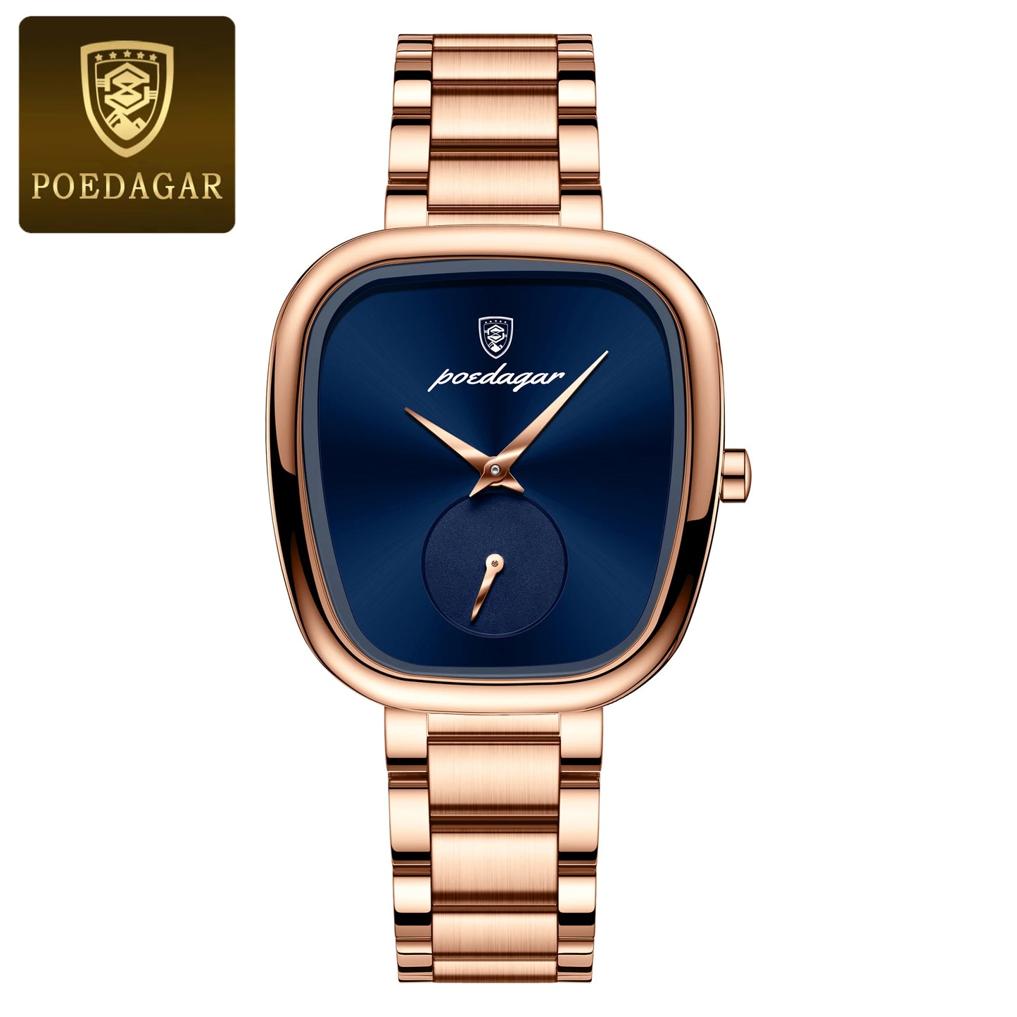 POEDAGAR Waterproof Stainless Steel Ladies Watch