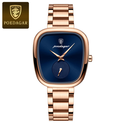 POEDAGAR Waterproof Stainless Steel Ladies Watch