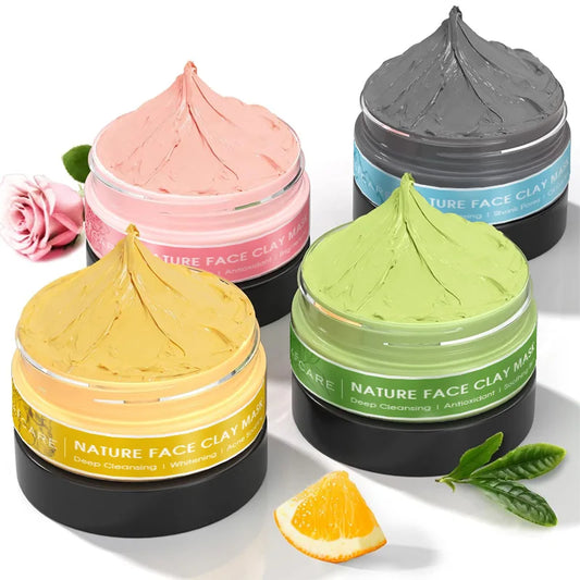 Clay Facial Mask Set 4 pack