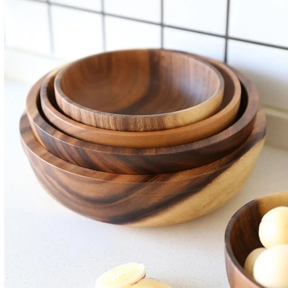 Japanese Practical Wooden Soup Bowl