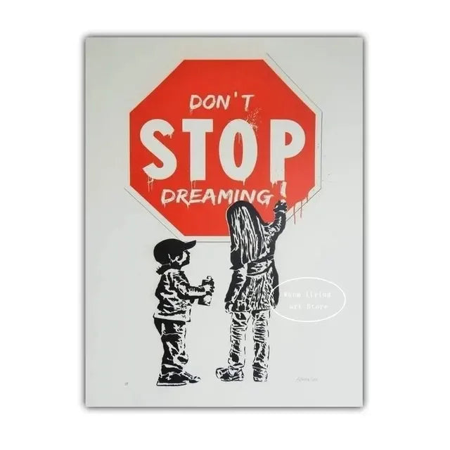 Classic Retro Wall Art Banksy