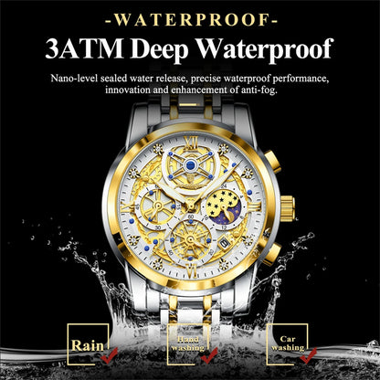 POEDAGAR Men's Reloj Watch Waterproof Luminous