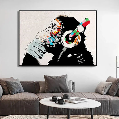 Classic Retro Wall Art Banksy