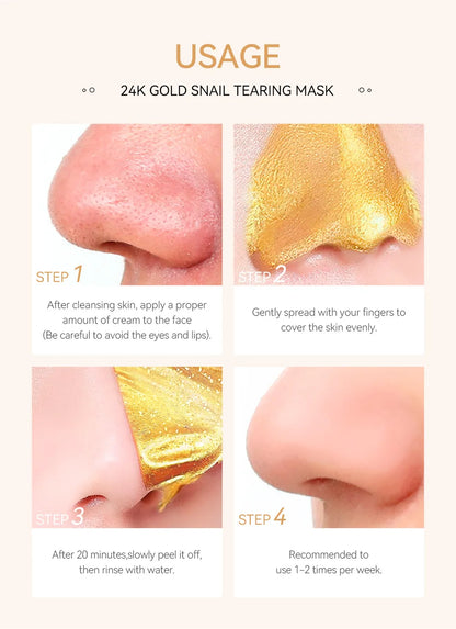 LAIKOU 24K Gold Sakura Peeling Face Mask