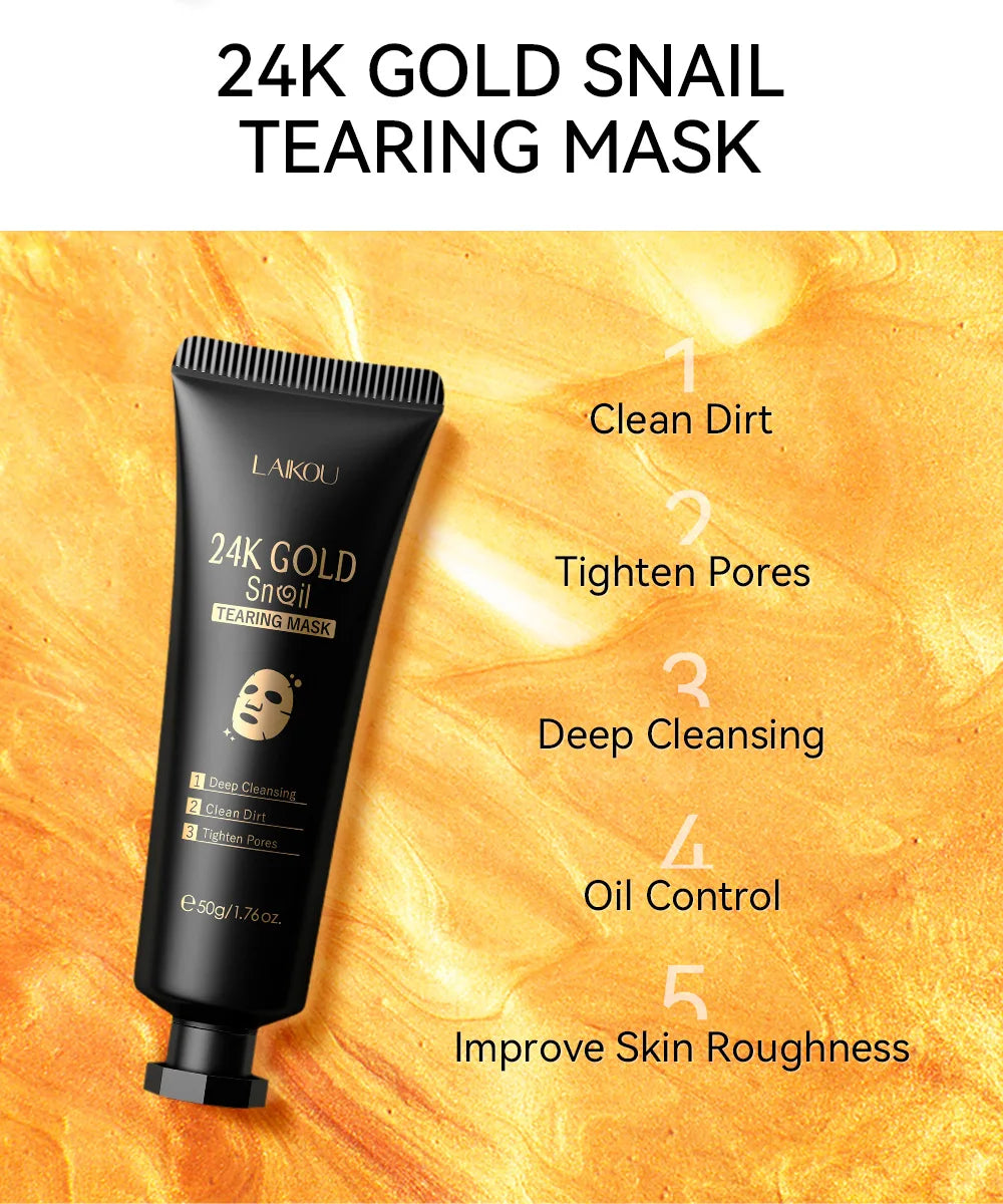 LAIKOU 24K Gold Sakura Peeling Face Mask