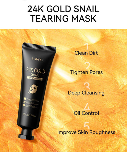 LAIKOU 24K Gold Sakura Peeling Face Mask