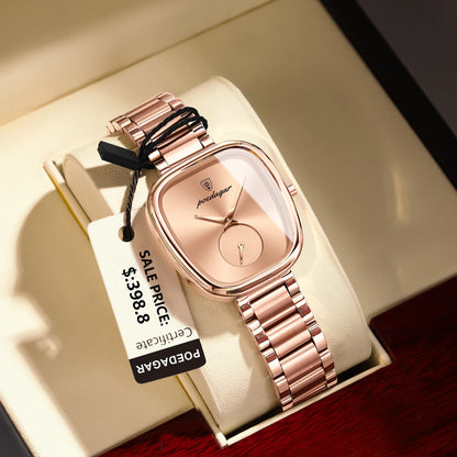 POEDAGAR Waterproof Stainless Steel Ladies Watch