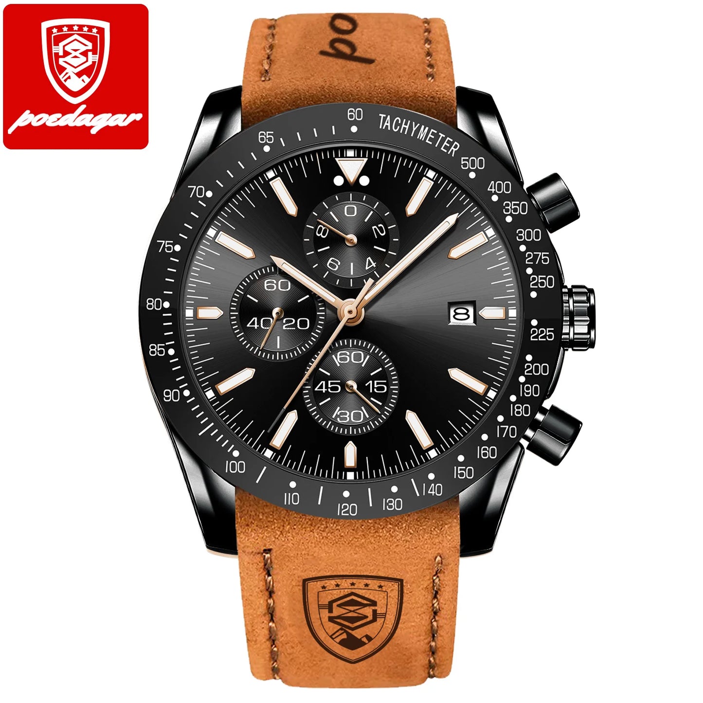 POEDAGAR Men Sport Quartz Watches