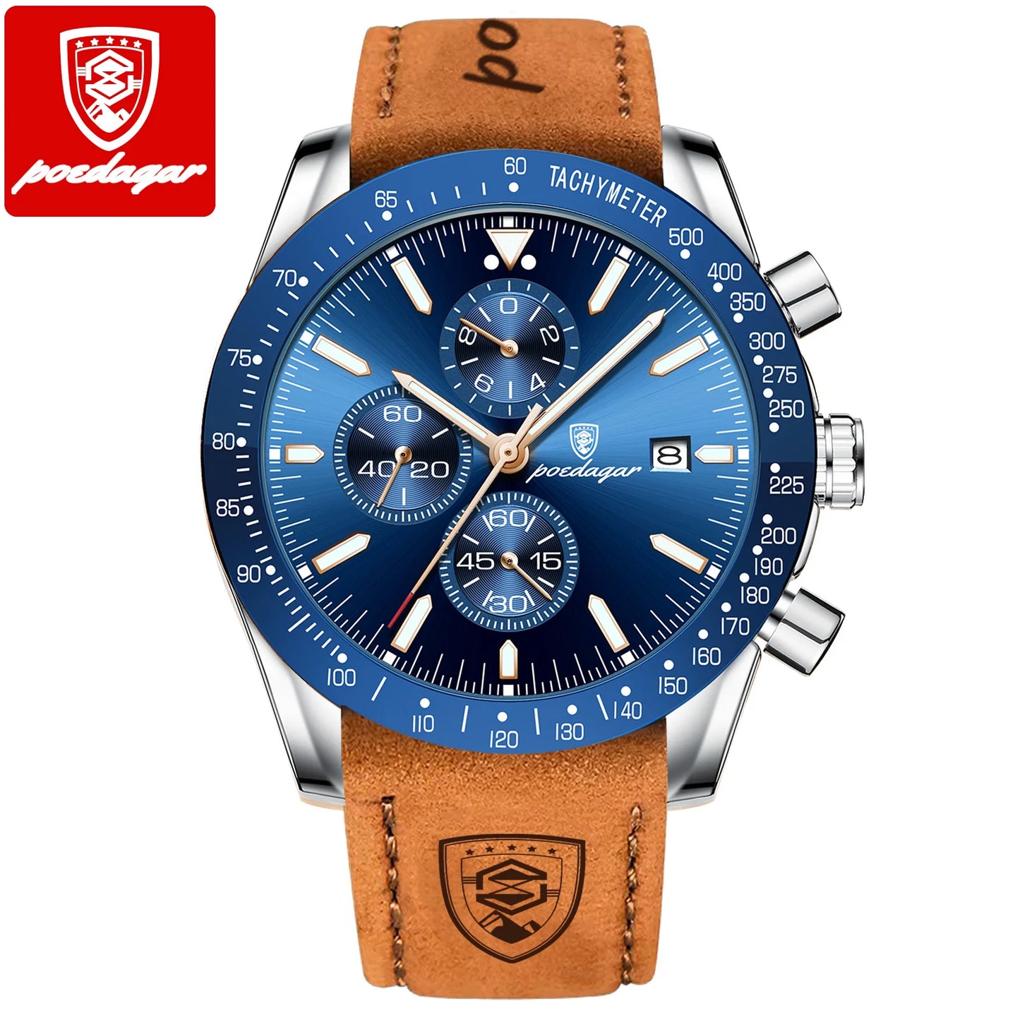 POEDAGAR Men Sport Quartz Watches