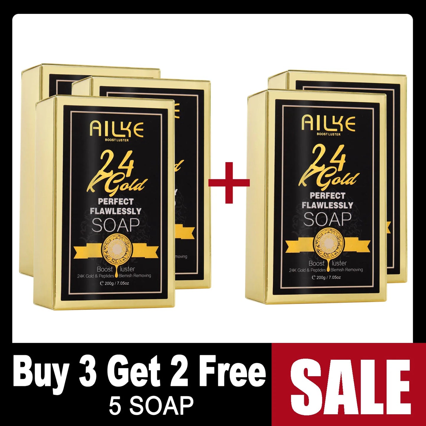 AILKE 24K Gold Flawlessly Skin Care Set
