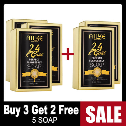 AILKE 24K Gold Flawlessly Skin Care Set
