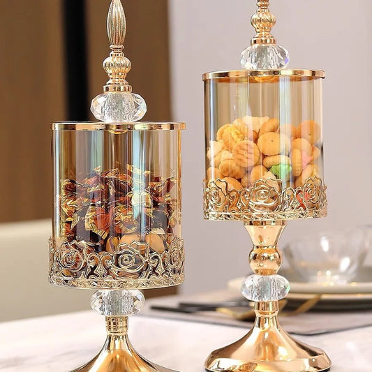 Crystal Glass Storage Jar